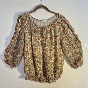 Boho Floral Max  Studio Floral  in Green and Orange size S